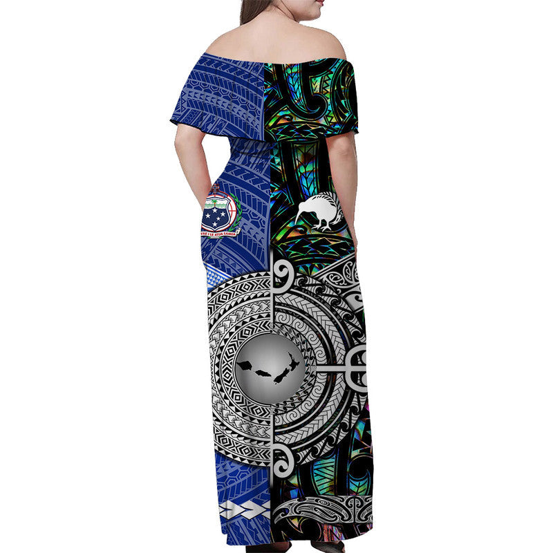 Polynesian Matching Hawaiian Shirt and Dress Samoa New Zealand Together Paua Shell LT8 - Polynesian Pride